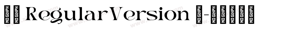 小白 RegularVersion 1字体转换